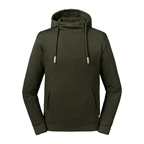 PURE ORGANIC HIGH COLLAR HOODED SWEAT | Russell