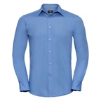 MENS LONG SLEEVE EASY CARE TAILORED POPLIN SHIRT | Russell