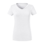 LADIES V-NECK PURE ORGANIC T | Russell