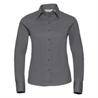 LADIES LONG SLEEVE CLASSIC TWILL SHIRT | Russell