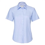 LADIES SHORT SLEEVE EASY CARE OXFORD SHIRT| Russell