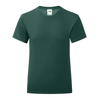 Girls Iconic T-Shirt, 100% Combed Ringspun Cotton, 145g/150g