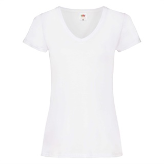 Valueweight V-Neck Lady-Fit T-Shirt, 100% Cotton, 160g/165g