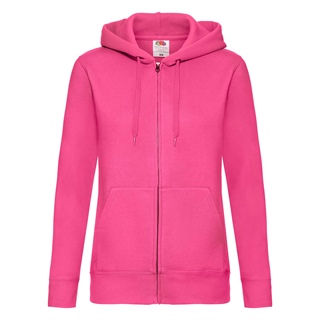 Premium Hooded Sweat Jacket Lady-Fit, 70% Cotton, 30% Polyester, 260g/280g