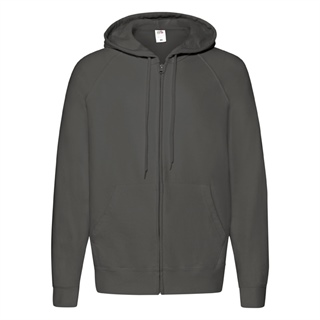 Lightweight Hooded Sweat Jacket, 80% Cotton, 20% Polyester, 240g 