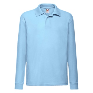 65/35 Long Sleeve Polo Kids, 65% Polyester, 35% Cotton, 170g/180g