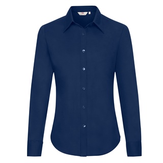 Oxford Shirt Long Sleeve Lady-Fit, 70% Cotton, 30% Polyester, 130g/135g