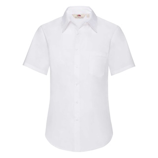Poplin Shirt Short Sleeve Lady-Fit, 55% Cotton, 45% Polyester, 115g/120g