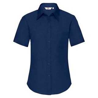 Poplin Shirt Short Sleeve Lady-Fit, 55% Cotton, 45% Polyester, 115g/120g