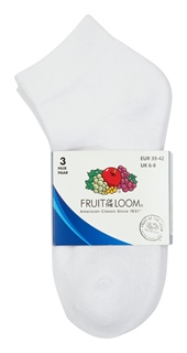 Fruit Quarter Socks 3-pack, 70% Cotton, 22% Polyester, 6% Polyamide, 2% Elastane