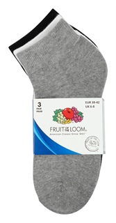 Fruit Quarter Socks 3-pack, 70% Cotton, 22% Polyester, 6% Polyamide, 2% Elastane