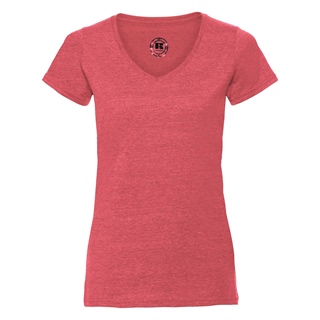 Ladies V-Neck HD T-Shirt, 65% Polyester, 35% Ringspun Combed Cotton, 155g/160g