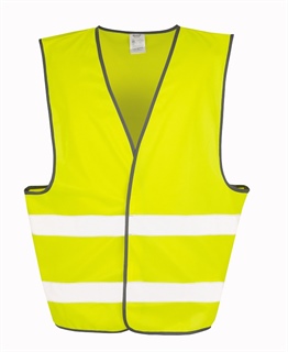 High Viz Motorist Safety Vest, 100% Polyester, 120g