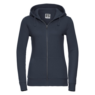 Ladies Authentic Zipped Hood Jacket, 80% Combed Ringspun Cotton, 20% Polyester, 280g