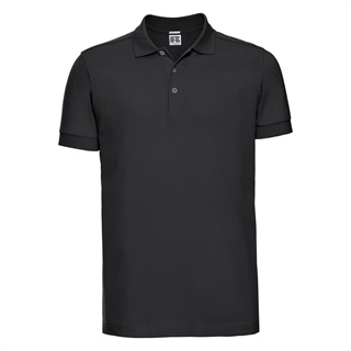 Mens Fitted Stretch Polo, 95% Cotton, 5% Lycra, 205g/210g