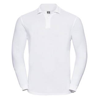 Adults’ Long Sleeve Classic Cotton Polo, 100% Ringspun Cotton, 195g/200g