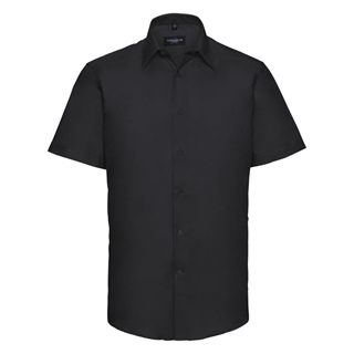 Men’s Short Sleeve Tailored Oxford Shirt, 70% Cotton, 30% Polyester, 130g/135g