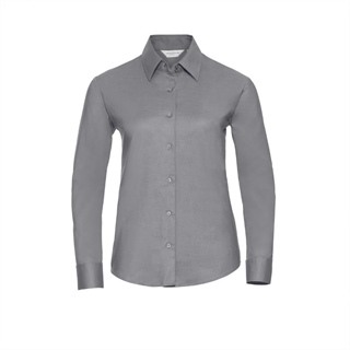 Ladies’ Long Sleeve Tailored Oxford Shirt, 70% Cotton, 30% Poliester Oxford, 130g/135g